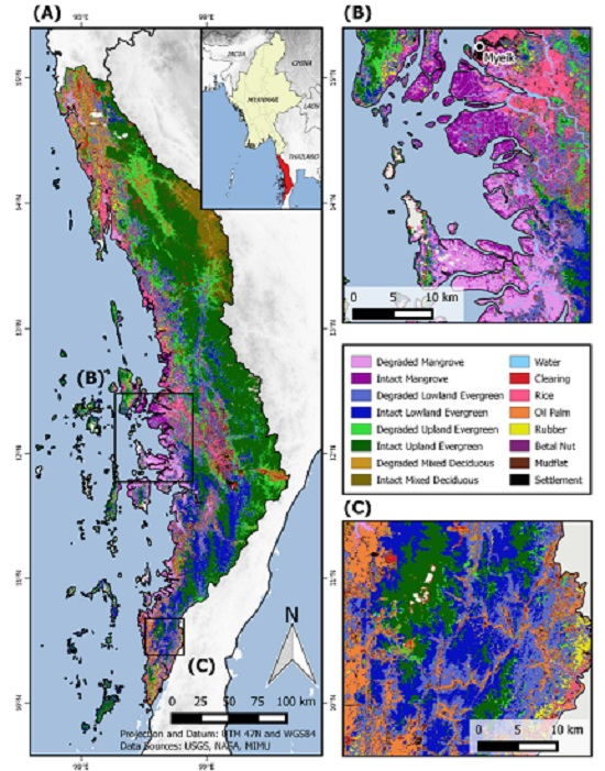 Remote Sensing | Free Full-Text | Mapping Distinct Forest Types Improves  Overall Forest Identification Based on Multi-Spectral Landsat Imagery for  Myanmar's Tanintharyi Region